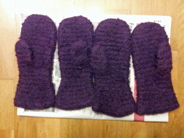 Etter toving - barnestørrelse og med litt knudrete overflate